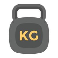 concepts de kettlebell à la mode vecteur