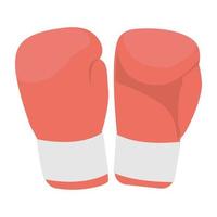 gants de boxe à la mode vecteur