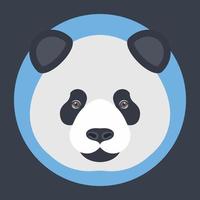 concepts de panda à la mode vecteur