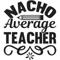 professeur moyen nacho vecteur