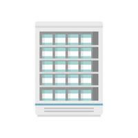 icône de réfrigérateur alimentaire commercial vecteur isolé plat