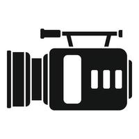 vecteur simple d'icône de caméscope tv. caméra vidéo