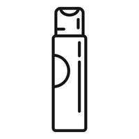vecteur de contour d'icône de déodorant. pulvérisation d'air