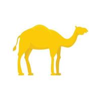 icône de chameau egypte vecteur isolé plat