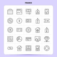 contour 25 finance icon set vector line style design black icons set pictogramme linéaire pack web et mobile business ideas design illustration vectorielle