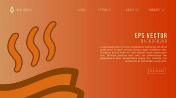 café thème web design abstrait eps 10 vecteur pour site web, page d'accueil, page d'accueil, page web