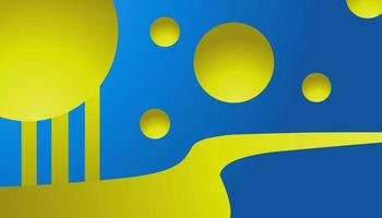 conception de fond bleu dégradé avec motif jaune dégradé adapté à la conception d'affiches, invitations, cartes de voeux et autres vecteur