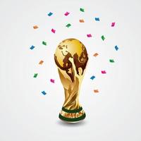 vecteur du trophée de la coupe du monde de la fifa