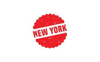 texture de timbre en caoutchouc new york avec style grunge sur fond blanc vecteur