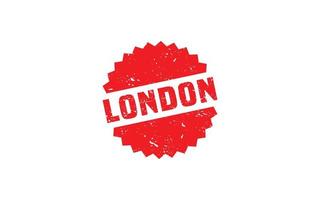 texture de timbre en caoutchouc de Londres avec style grunge sur fond blanc vecteur