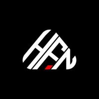 conception créative du logo hfn letter avec graphique vectoriel, logo hfn simple et moderne. vecteur