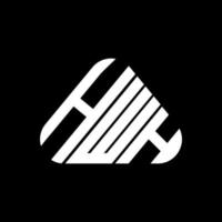 conception créative du logo hwh letter avec graphique vectoriel, logo hwh simple et moderne. vecteur
