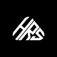 création de logo de lettre hrs avec graphique vectoriel, logo hrs simple et moderne. vecteur