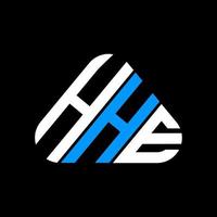 conception créative du logo hhe letter avec graphique vectoriel, logo hhe simple et moderne. vecteur