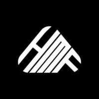 conception créative du logo de la lettre hmf avec graphique vectoriel, logo hmf simple et moderne. vecteur