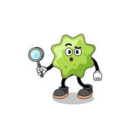 mascotte de la recherche de splat vecteur