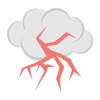 concepts d'orage à la mode vecteur