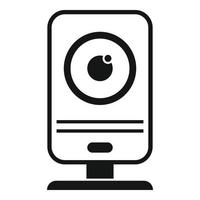 vecteur simple d'icône de caméra Web. caméscope vidéo