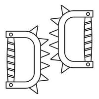 icône de jointures, style de contour vecteur