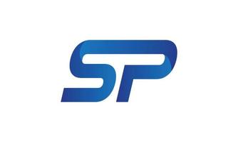 création de logo sp. initiale sp lettre logo design monogramme vector design pro vecteur.