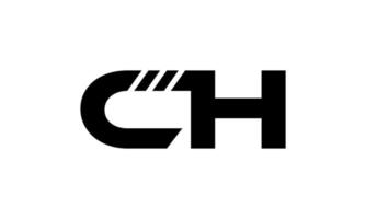 création de logo ch. conception de logo de lettre ch initiale conception de vecteur de monogramme vecteur pro.