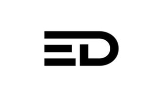 lettre ed logo pro fichier vectoriel vecteur pro
