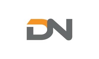 création de logo dn. initiale dn lettre logo design monogramme vector design pro vecteur.