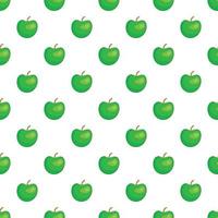 motif pomme verte, style cartoon vecteur