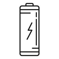 vecteur de contour d'icône de batterie cellulaire. pleine puissance