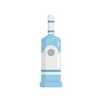 icône de bouteille de vodka hors taxe vecteur isolé plat