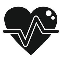 vecteur simple d'icône de fréquence cardiaque. régime alimentaire