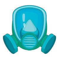 icône de masque à gaz, style cartoon vecteur