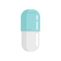 pilule de prescription icône de pilule vecteur isolé plat