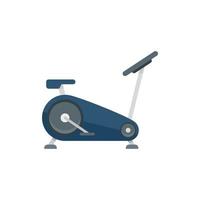 icône de dispositif de vélo d'exercice vecteur isolé plat