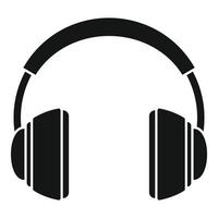 vecteur simple d'icône de casque audio. service de jeu