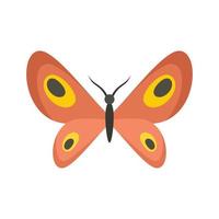 icône papillon design plat vecteur isolé