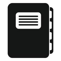 vecteur simple d'icône de service de dossier. support d'aide