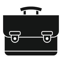 vecteur simple d'icône de valise de travail. sac d'affaires