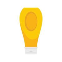 icône de bouteille de moutarde condiment vecteur isolé plat