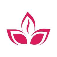 logo de lotus de beauté vecteur