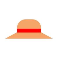 vecteur d'icône de chapeau pour les vacances
