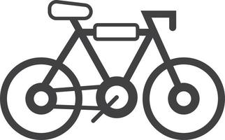 illustration de vélo dans un style minimaliste vecteur