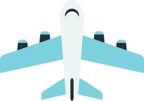 avion d'en haut illustration dans un style minimal vecteur