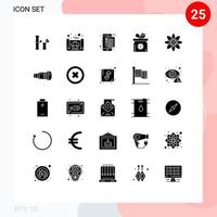 25 icônes créatives signes et symboles modernes des échelles d'atomes fichier éléments de conception vectoriels modifiables de poids nouveau-né vecteur
