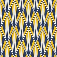motif coloré géométrique. abstrait coloré jaune-bleu géométrique en forme de losange sans soudure de fond. utiliser pour le tissu, le textile, les éléments de décoration intérieure, le rembourrage, l'emballage. vecteur