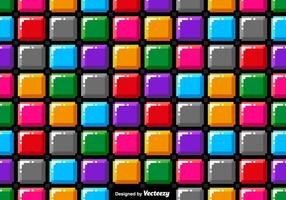 Vector Pixel Art Colorful Blocks Seamless Pattern