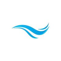 illustration vectorielle de modèle de logo d'icône de vague d'eau vecteur