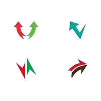 flèches logo modèle vecteur icône illustration