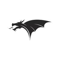 dragon logo vecteur modèle icône illustration vectorielle
