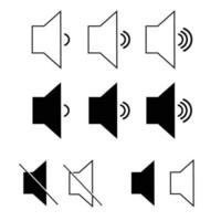 conception de vecteur d'icône sonore pour le volume
